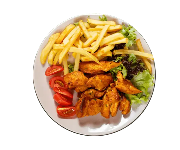 Assiettes Assiette Chicken Chika du restaurant Babylone Kebab de 50400 Granville