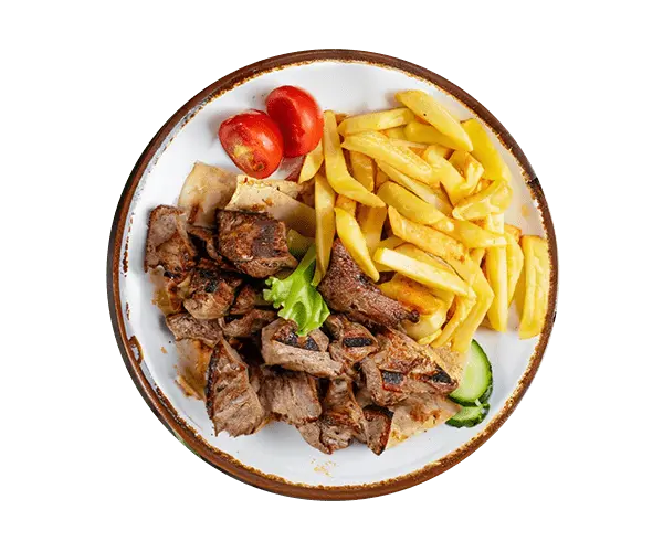 Assiettes Assiette Kebab du restaurant Babylone Kebab de 50400 Granville