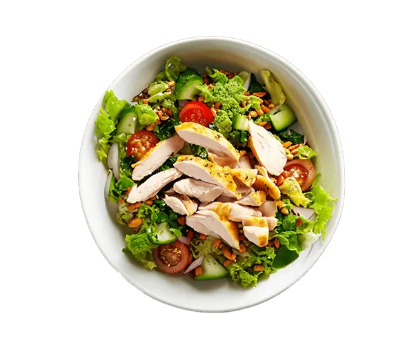 Salades Salade Chicken Burger du restaurant Babylone Kebab de 50400 Granville